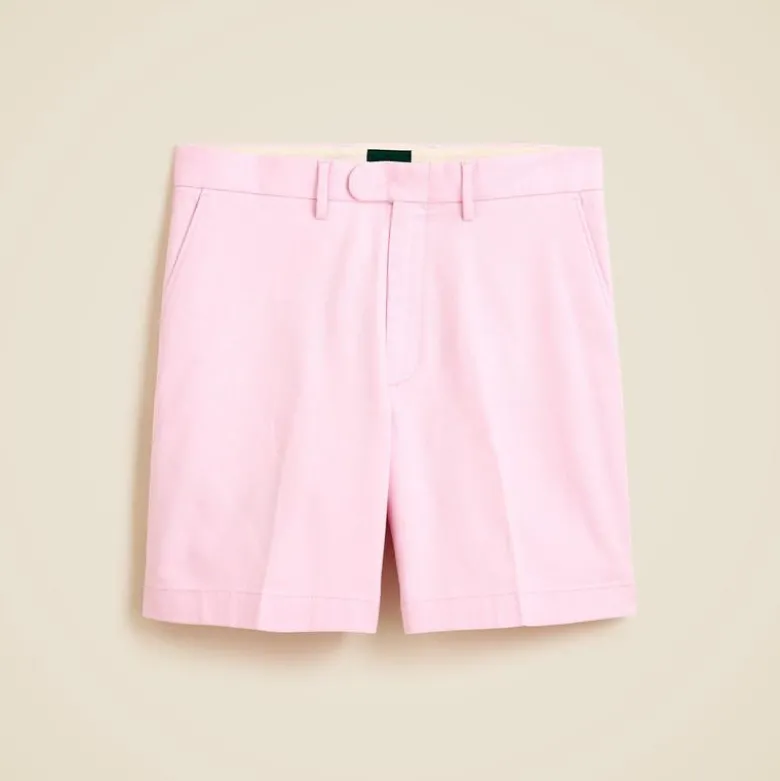 8" dress short in stretch cotton blend