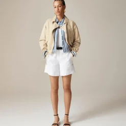 6" Harbor short in linen