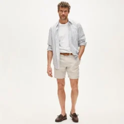 7" linen short