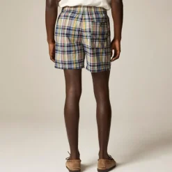 5.5" Pier short in cotton madras