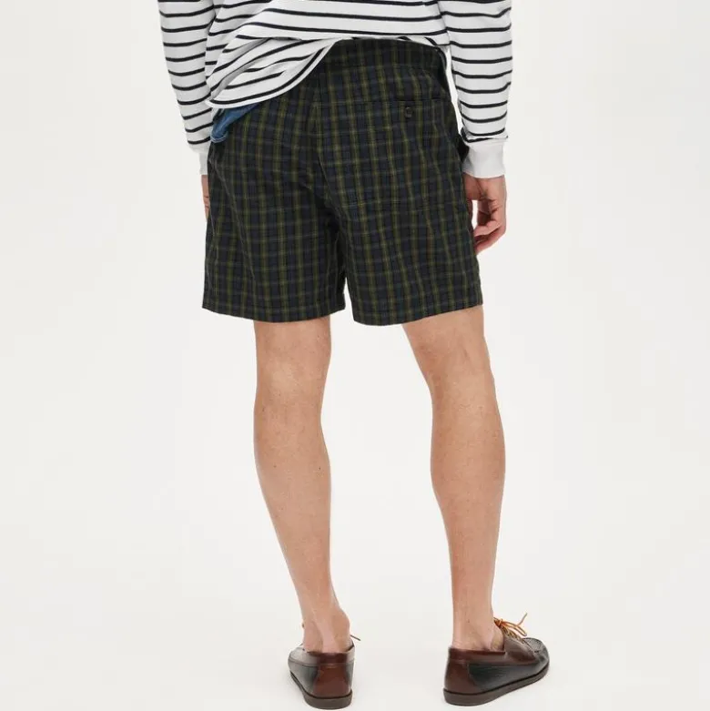 5.5" Pier short in cotton plaid