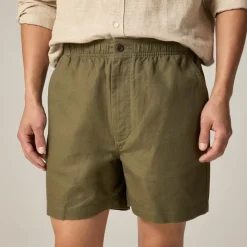 5.5'' Pier short in cotton-linen blend