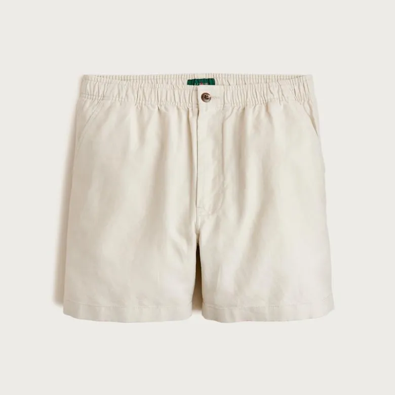 5.5'' Pier short in cotton-linen blend