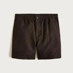 5.5'' Pier short in cotton-linen blend