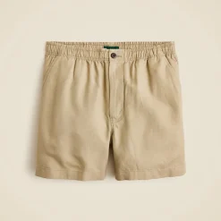 5.5'' Pier short in cotton-linen blend