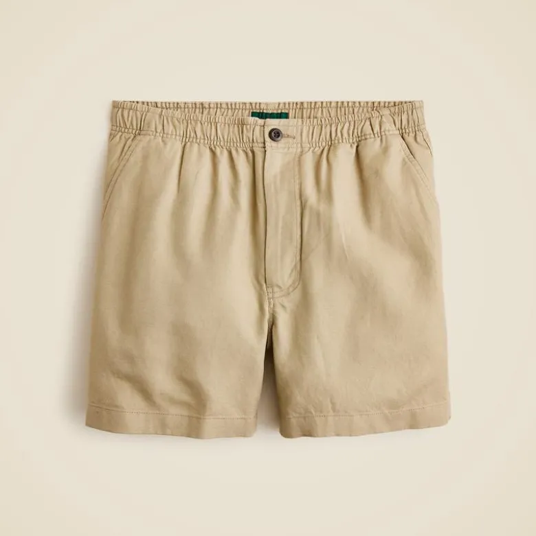 5.5'' Pier short in cotton-linen blend