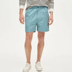 5.5'' Pier short in cotton-linen blend