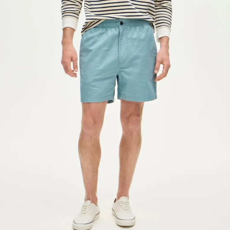 5.5'' Pier short in cotton-linen blend