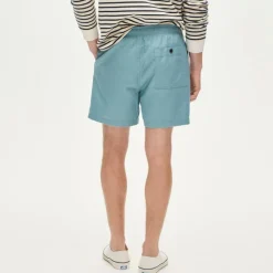 5.5'' Pier short in cotton-linen blend