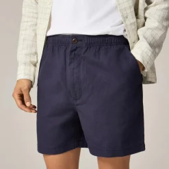 5.5'' Pier short in cotton-linen blend