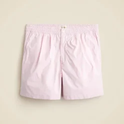 6" pleated utility sport short in stretch cotton blend