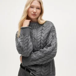 2025 Rollneck™ cable-knit sweater