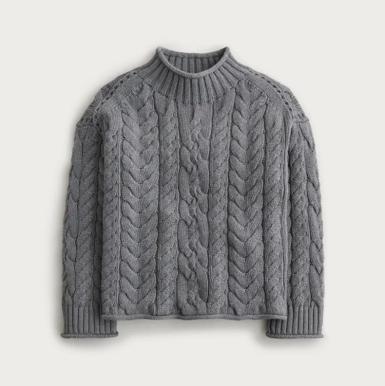 2025 Rollneck™ cable-knit sweater
