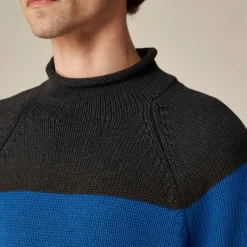 1988 Rollneck™ sweater in cotton hoop stripe