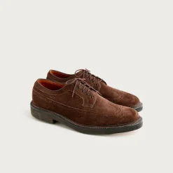 Alden® for J.Crew suede longwing bluchers with crepe soles