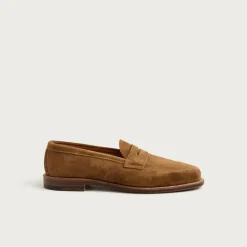 Alden® for J.Crew suede penny loafers