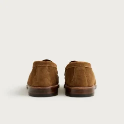 Alden® for J.Crew suede penny loafers