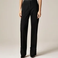 Alex Eagle X J.Crew cuffed mid-rise trouser in wool-cotton blend