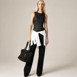 Alex Eagle X J.Crew leather-blend bodysuit