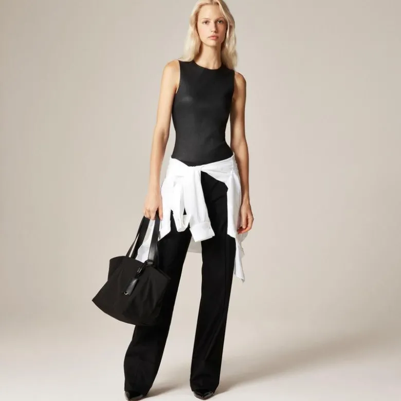 Alex Eagle X J.Crew leather-blend bodysuit