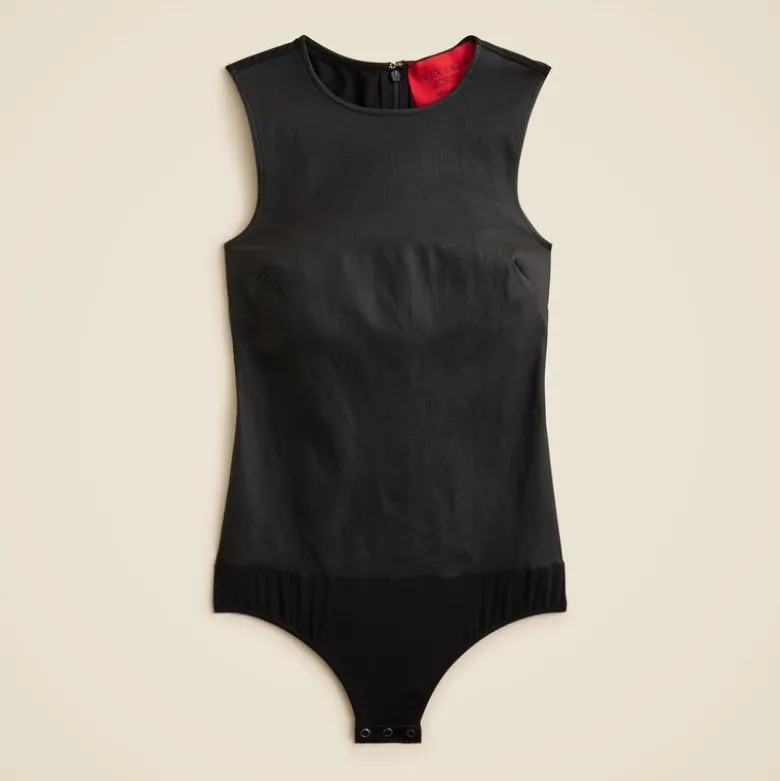 Alex Eagle X J.Crew leather-blend bodysuit