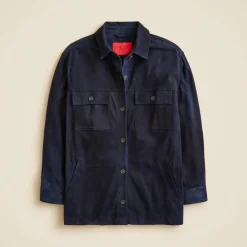 Alex Eagle X J.Crew oversized suede shirt