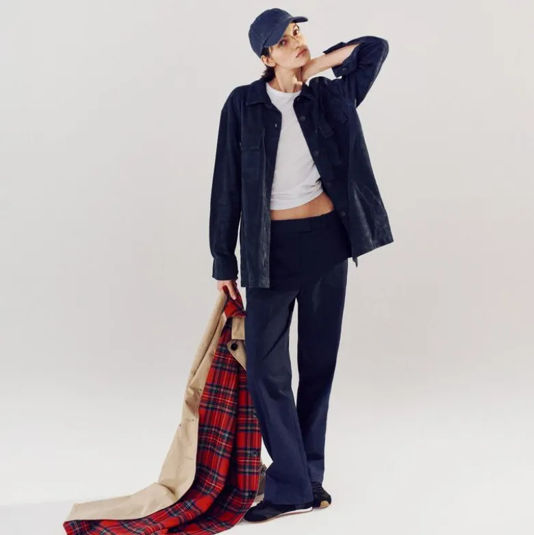 Alex Eagle X J.Crew oversized suede shirt
