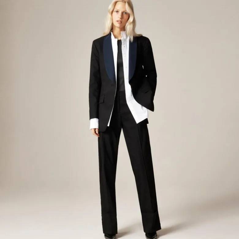 Alex Eagle X J.Crew tuxedo blazer in wool blend