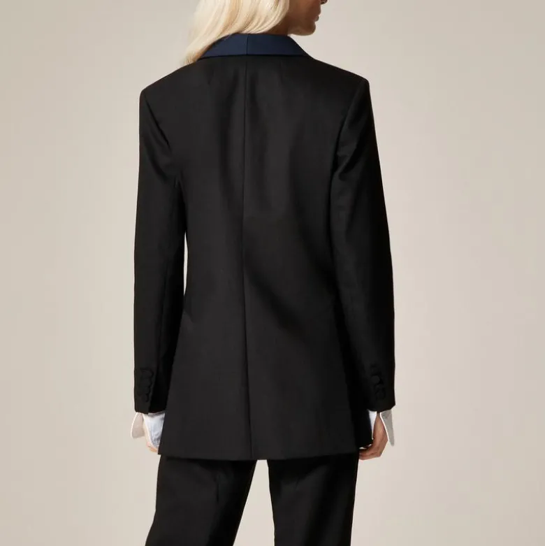 Alex Eagle X J.Crew tuxedo blazer in wool blend