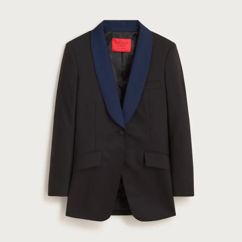 Alex Eagle X J.Crew tuxedo blazer in wool blend