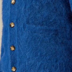 Alpaca-blend V-neck cardigan