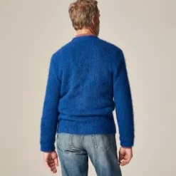 Alpaca-blend V-neck cardigan