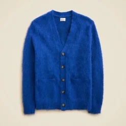 Alpaca-blend V-neck cardigan