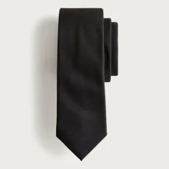 American wool tie in black