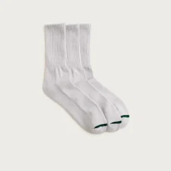 Athletic crew socks with COOLMAX® technology three-pack