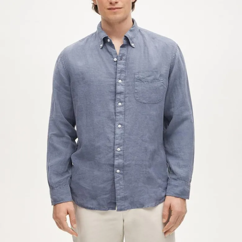 Baird McNutt garment-dyed Irish linen shirt