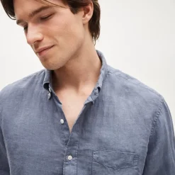 Baird McNutt garment-dyed Irish linen shirt