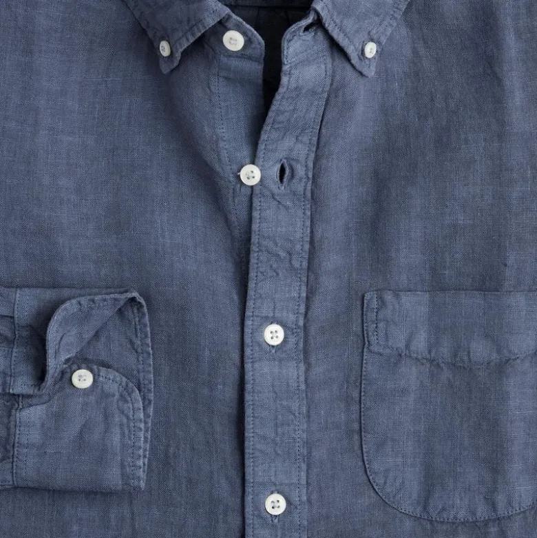 Baird McNutt garment-dyed Irish linen shirt