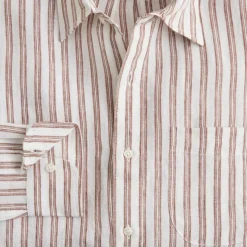 Baird McNutt Irish linen point-collar shirt