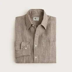 Baird McNutt Irish linen point-collar shirt