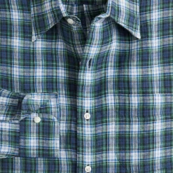 Baird McNutt Irish linen point-collar shirt