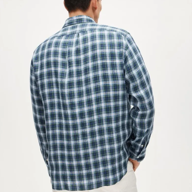 Baird McNutt Irish linen point-collar shirt