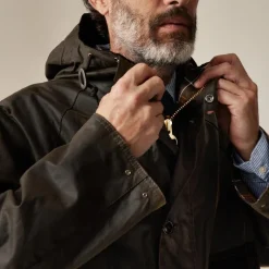 Barbour® Solway wax trench coat