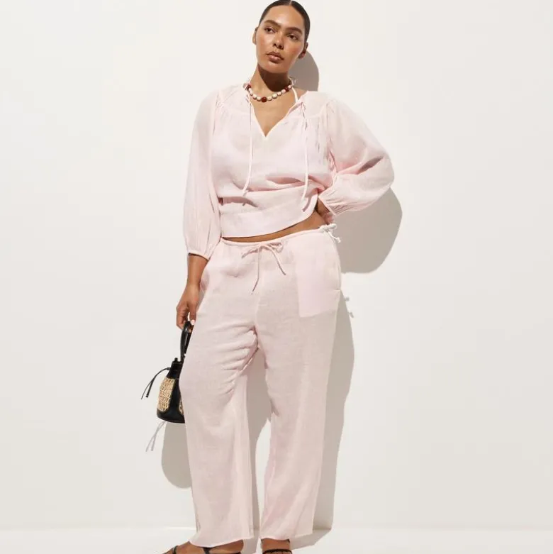 Beach pant in Hampton linen-blend