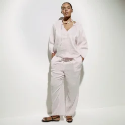 Beach pant in Hampton linen-blend