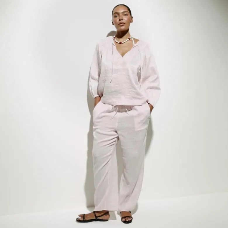 Beach pant in Hampton linen-blend
