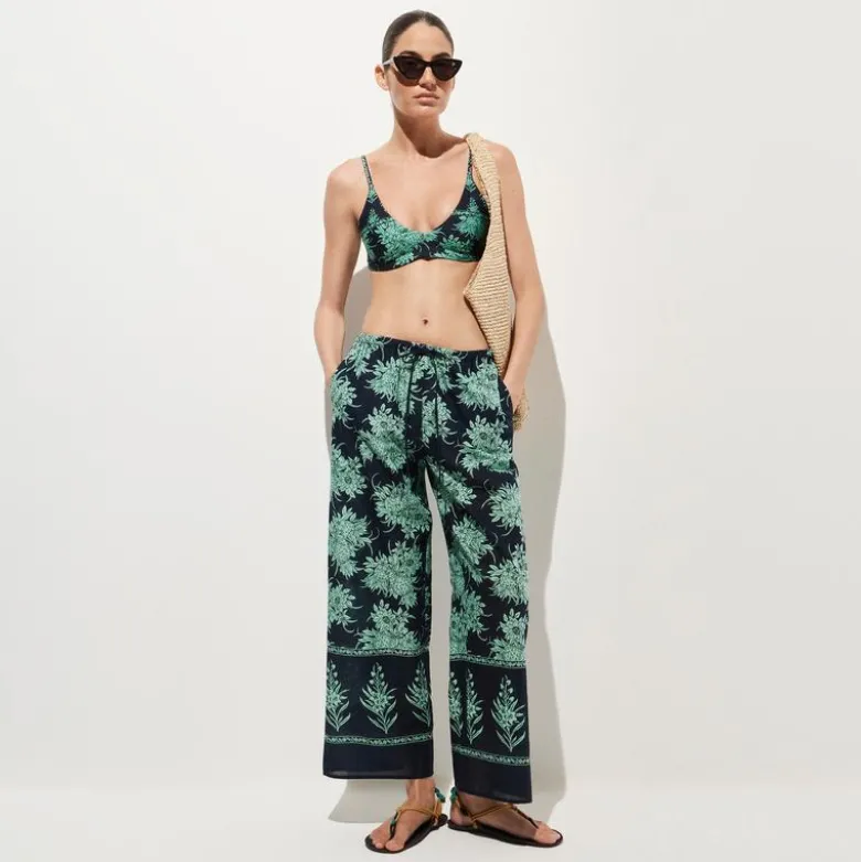 Beach pant in pineapple print