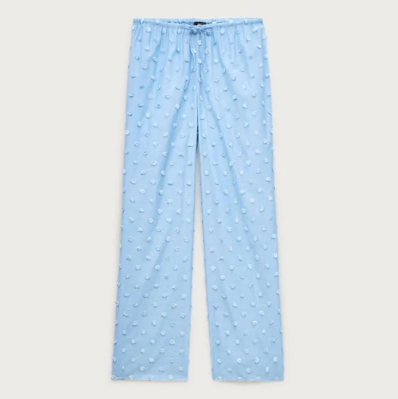 Beach pant with pom-poms