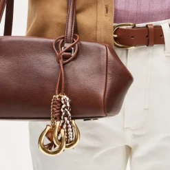 Beaded horseshoe bag charm