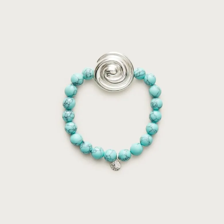 Beaded swirl bracelet